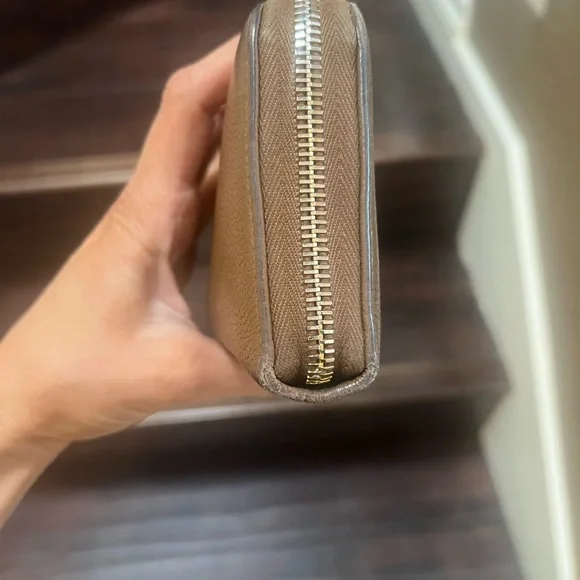 Prada Tan Leather Zip-Around Wallet - Picture 8 of 16
